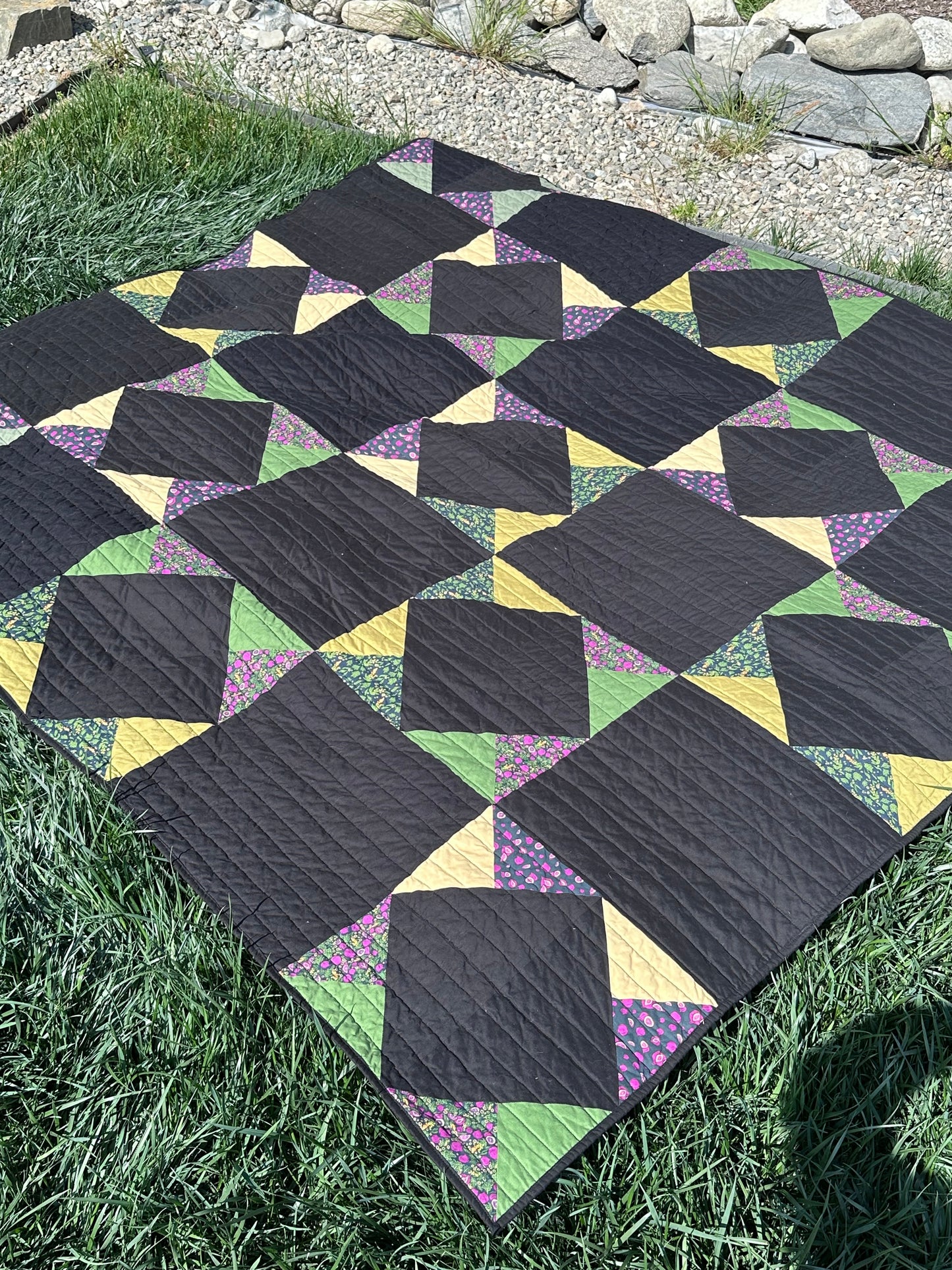 Fig Sherbet Quilt - X-Large Throw