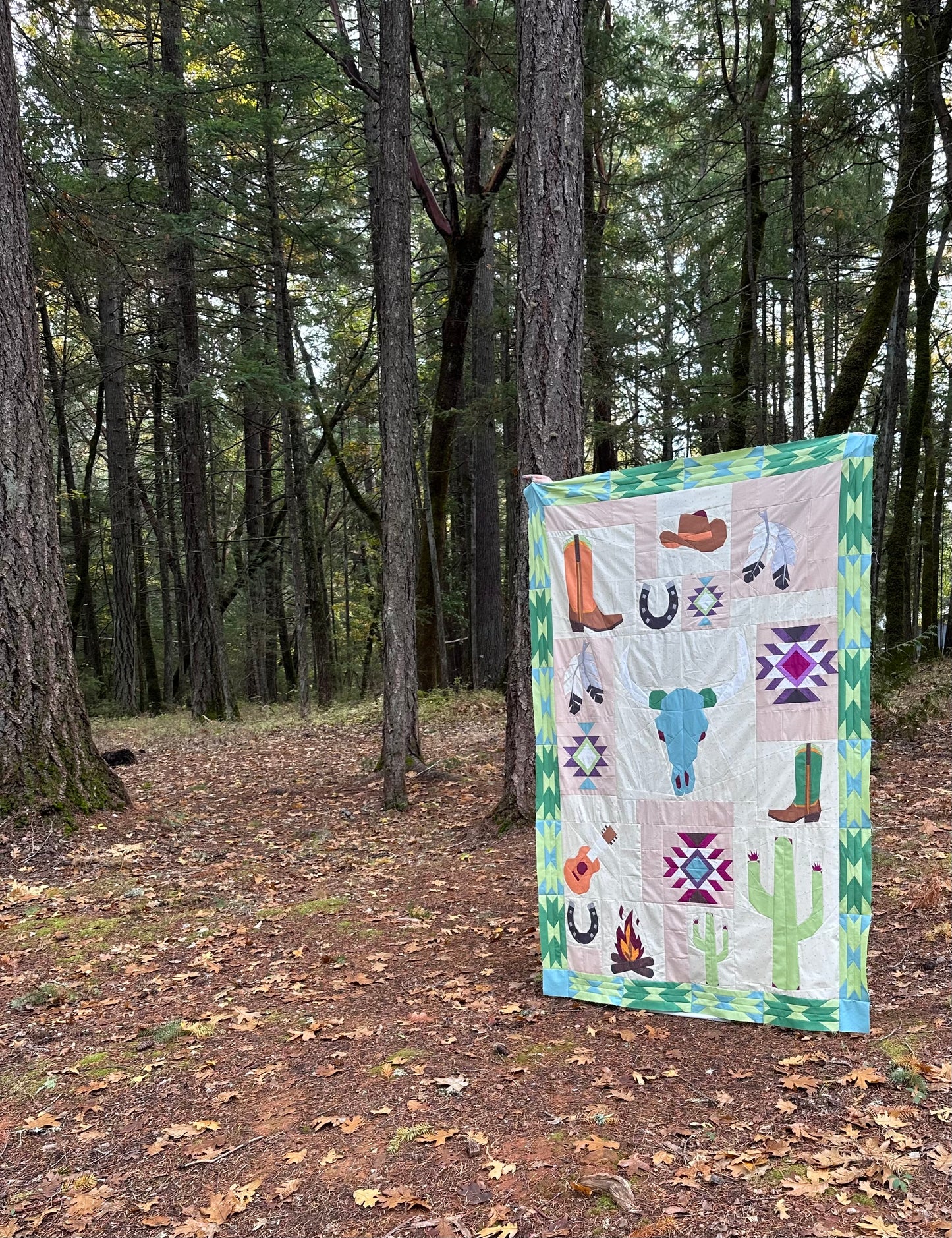 Stitchin' in the Southwest Quilt Kit - Colorway #2