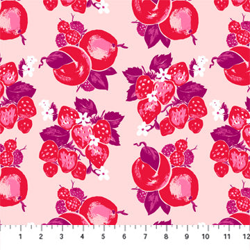 Fruits Pink Multi - Figo Fabrics