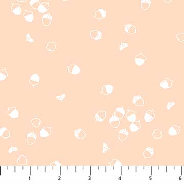 Acorns Peach - Figo Fabrics