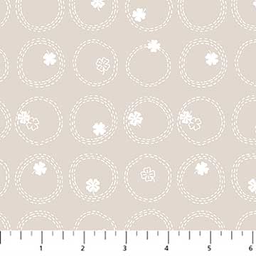 Light Taupe Clover - Figo Fabrics