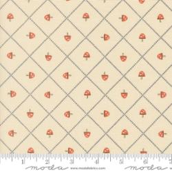 Mushroom Grid Pearl - Moda