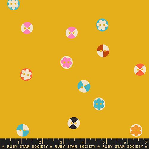 Buttons Goldenrod - Ruby Star Society