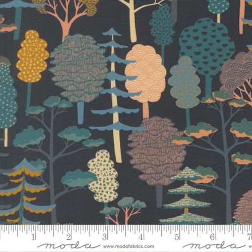 Feather Forest Bloom Midnight - Moda