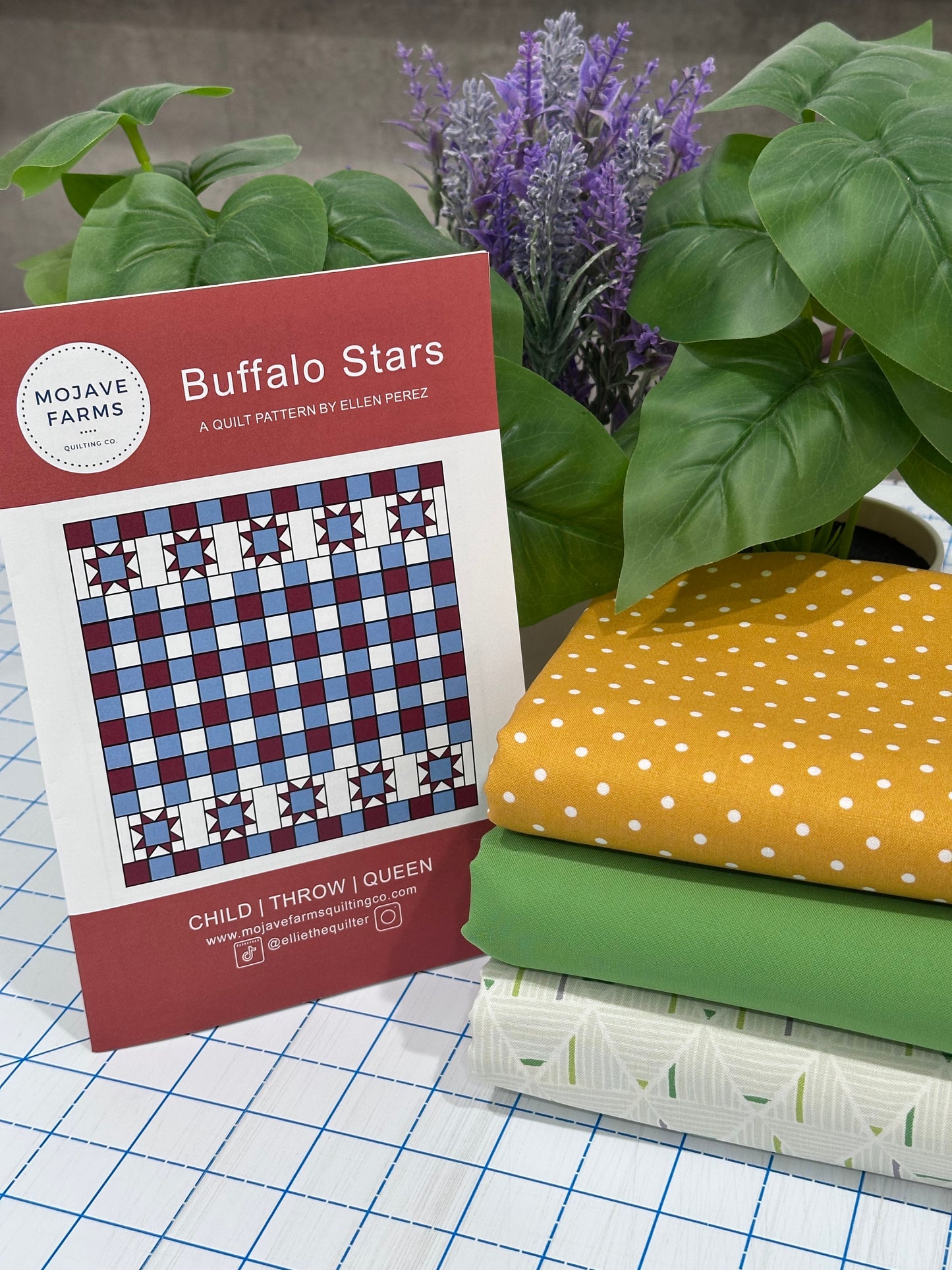 Buffalo Stars Quilt Kit - Mellow Yellow