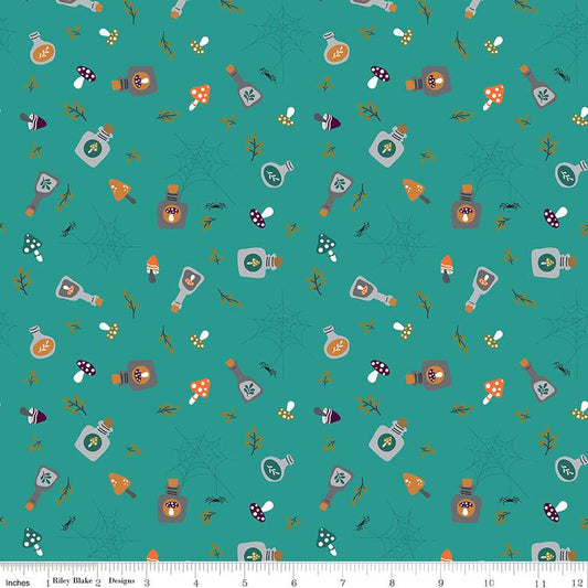 Potions Light Teal - Riley Blake Designs