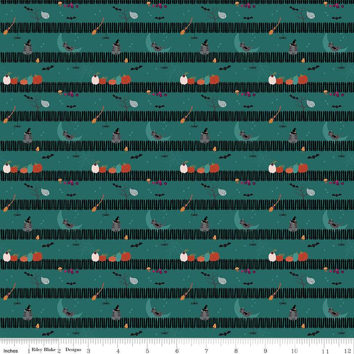 Sitting on a Gate Teal - Riley Blake Designs