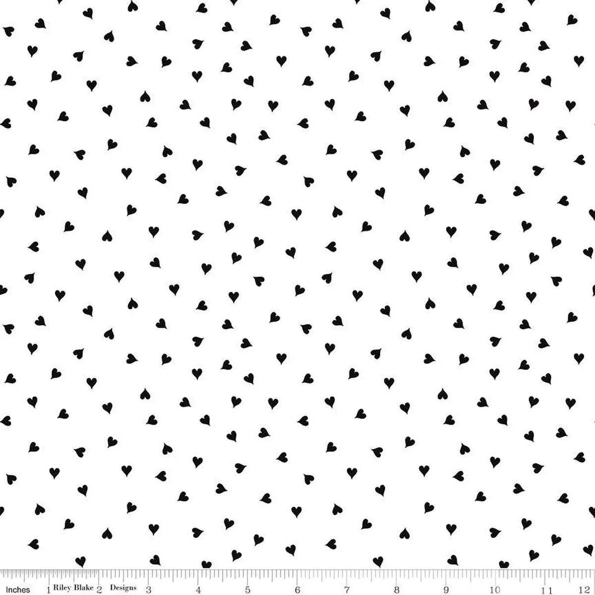 Small Hearts White - Riley Blake Designs