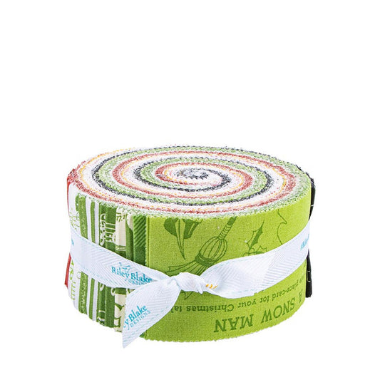 Classic Christmas Rolie Polie Jelly Roll - Riley Blake Designs