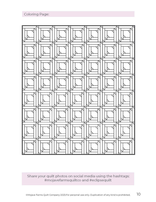 Eclipse Quilt Coloring Page