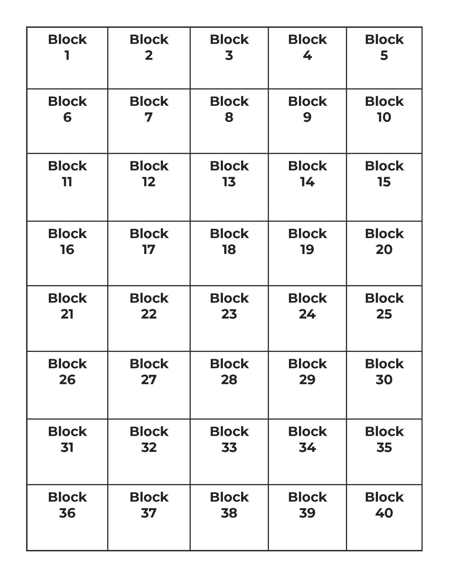 Fall Petals Quilt Block Letters & Numbers - PDF Download
