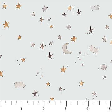 Cotton-tale Gray Stars - Figo Fabrics