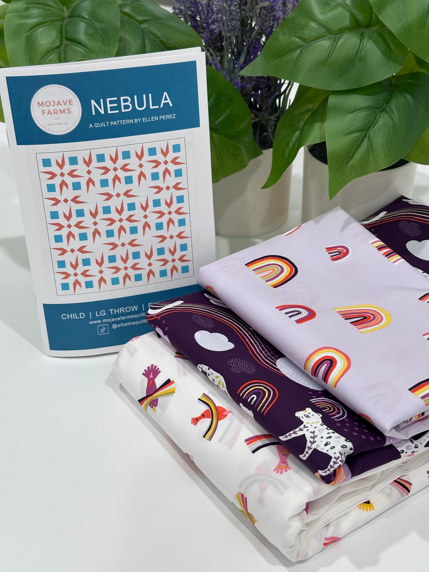 Nebula Quilt Kit - Rainbow Jaguars