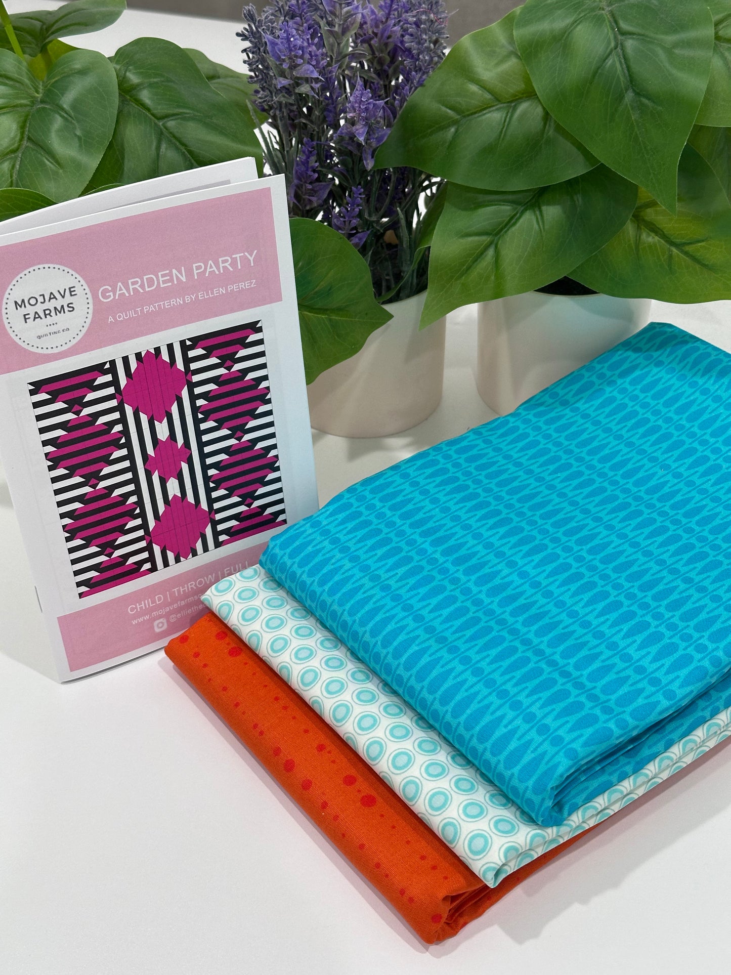 Garden Party Quilt Kit - Scatter Aqua