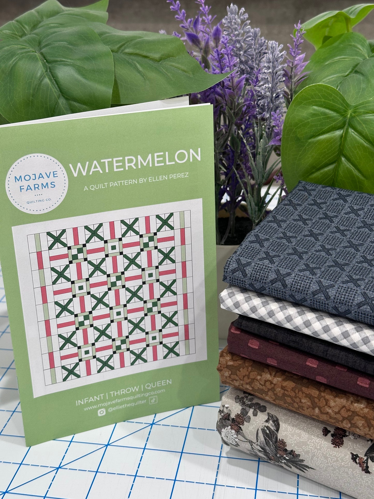 Watermelon Quilt Kit - Warm Floral