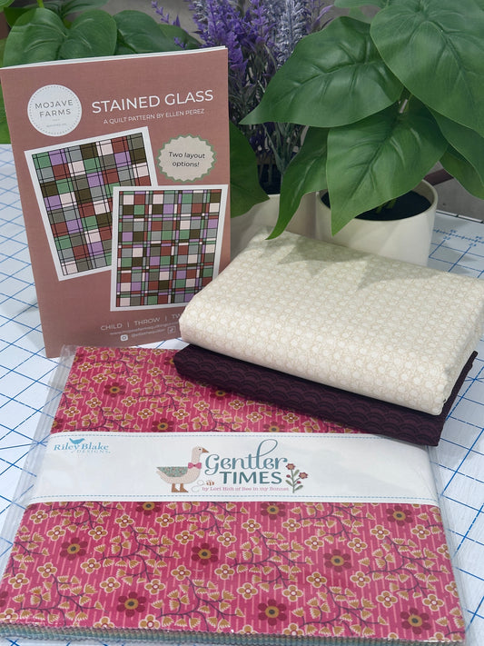 Stained Glass Quilt Kit - Gentler Times