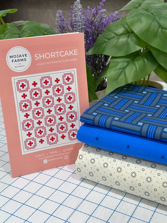 Shortcake Quilt Kit - Camp Kitschy Blue Alison Glass