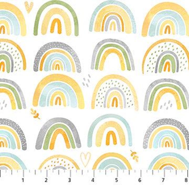 Sunny Safari Multi White - Northcott Fabrics