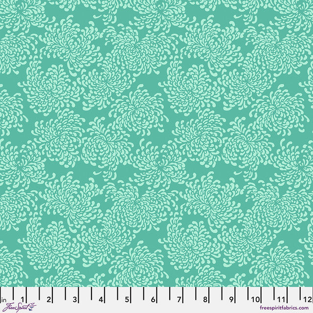 Summer Blossoms Aqua - Free Spirit