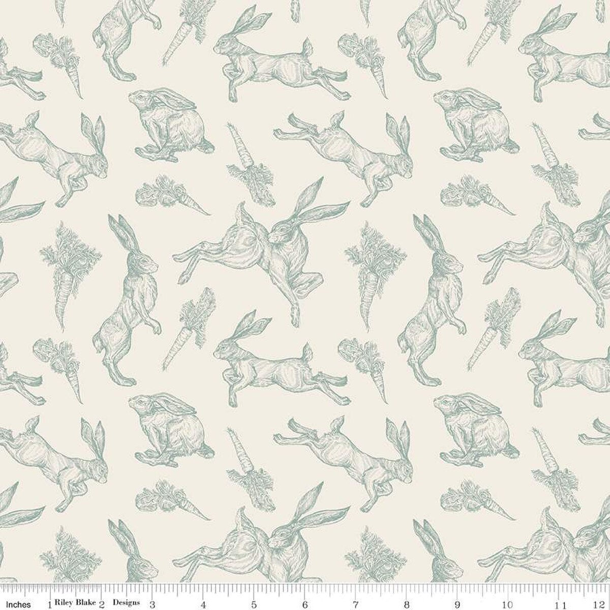 Sweet Spring Bunnies Ivory - Riley Blake Designs