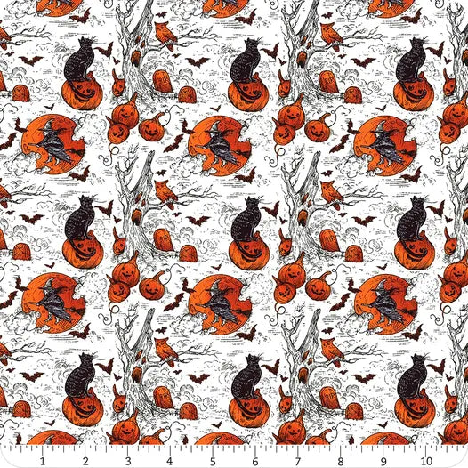 Haunted Toile White - Free Spirit