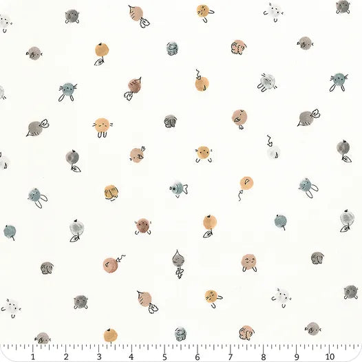 Cotton-tale Dots Cream - Figo Fabrics