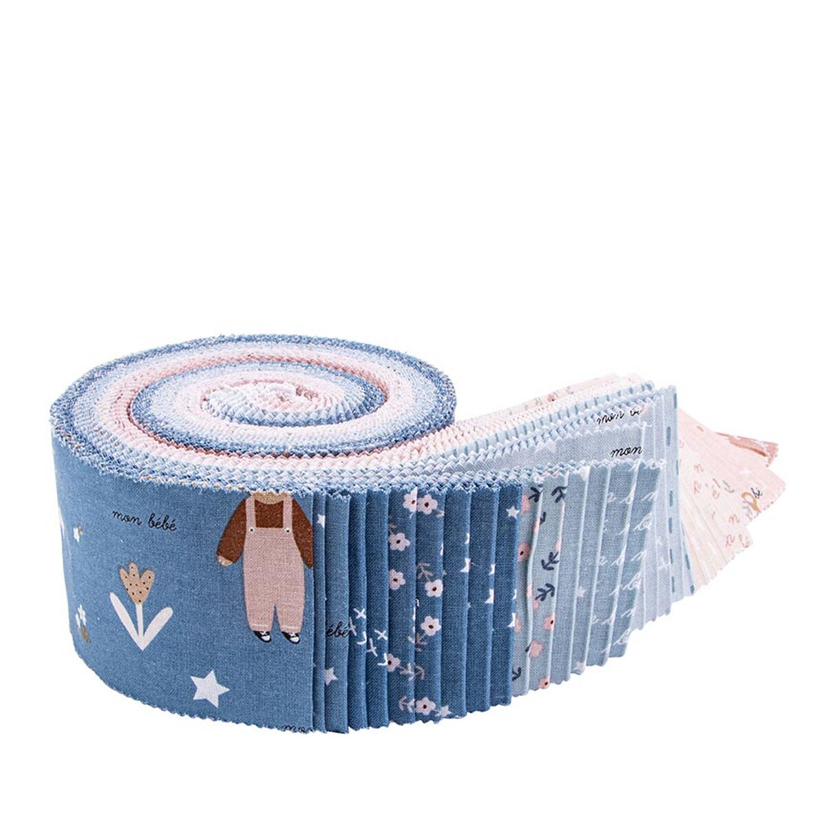 Cozy Bebe Rolie Polie Jelly Roll - Riley Blake Designs