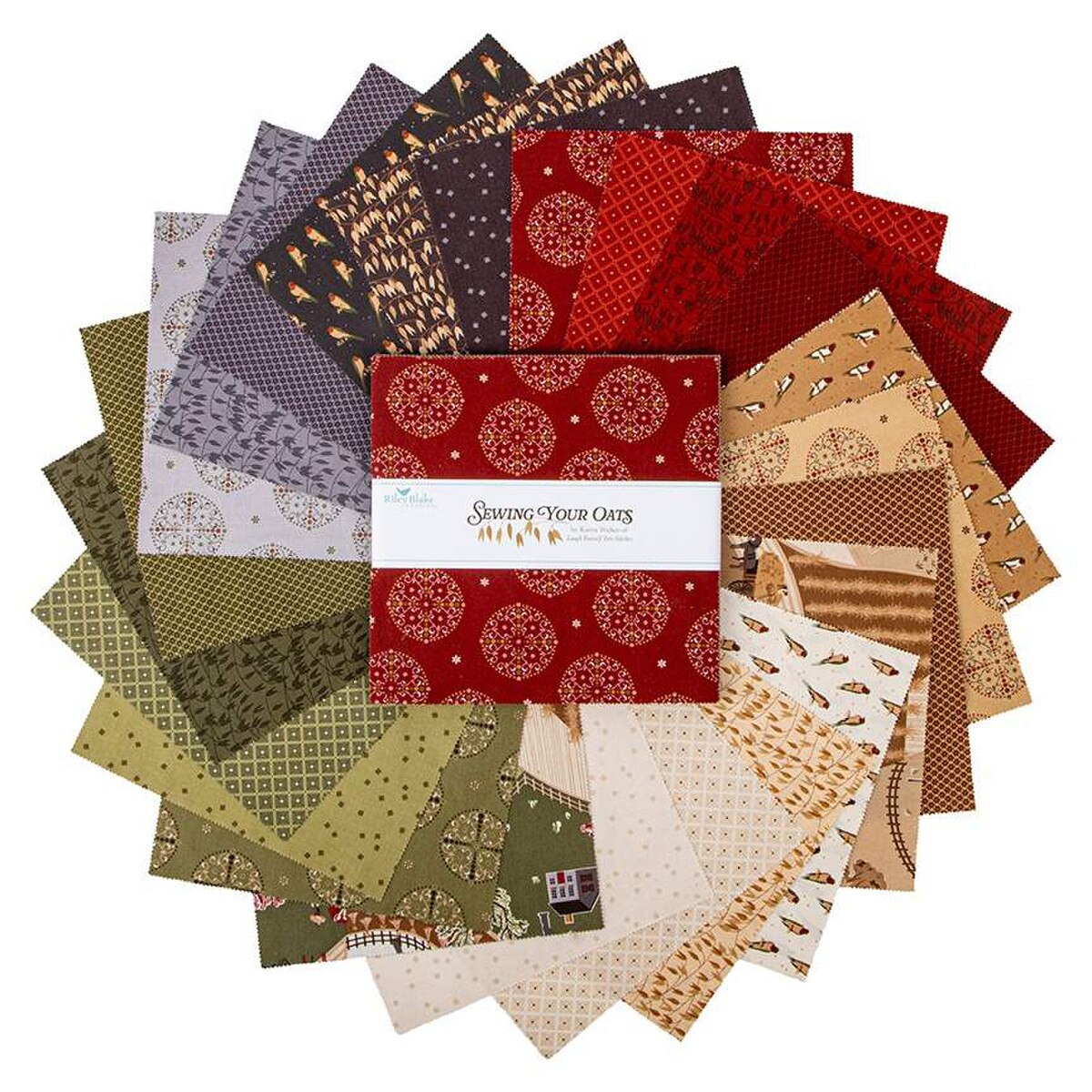 Sewing Your Oats Fat Quarter Bundle - Riley Blake Designs