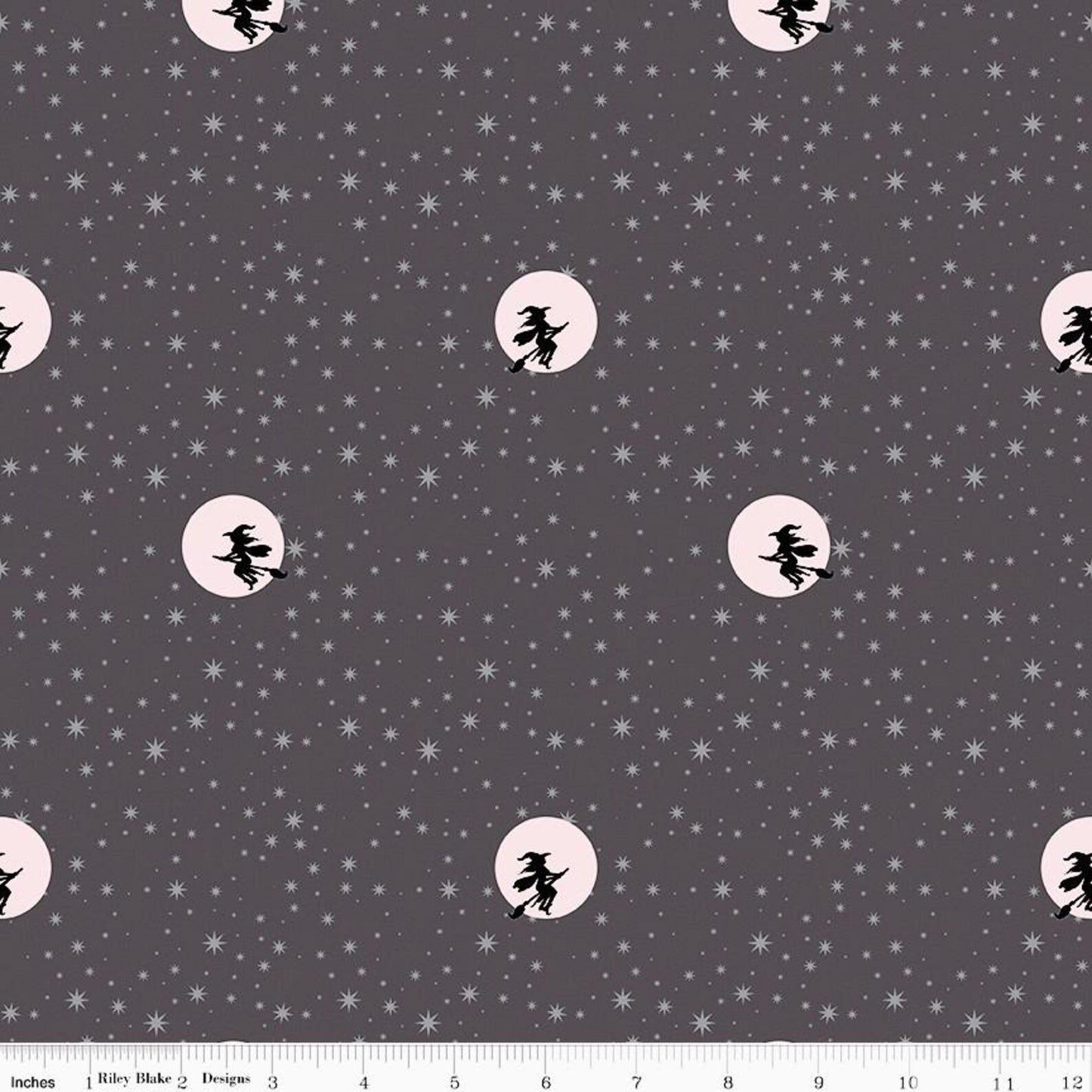 Starry Night Gray Sparkle - Riley Blake Designs