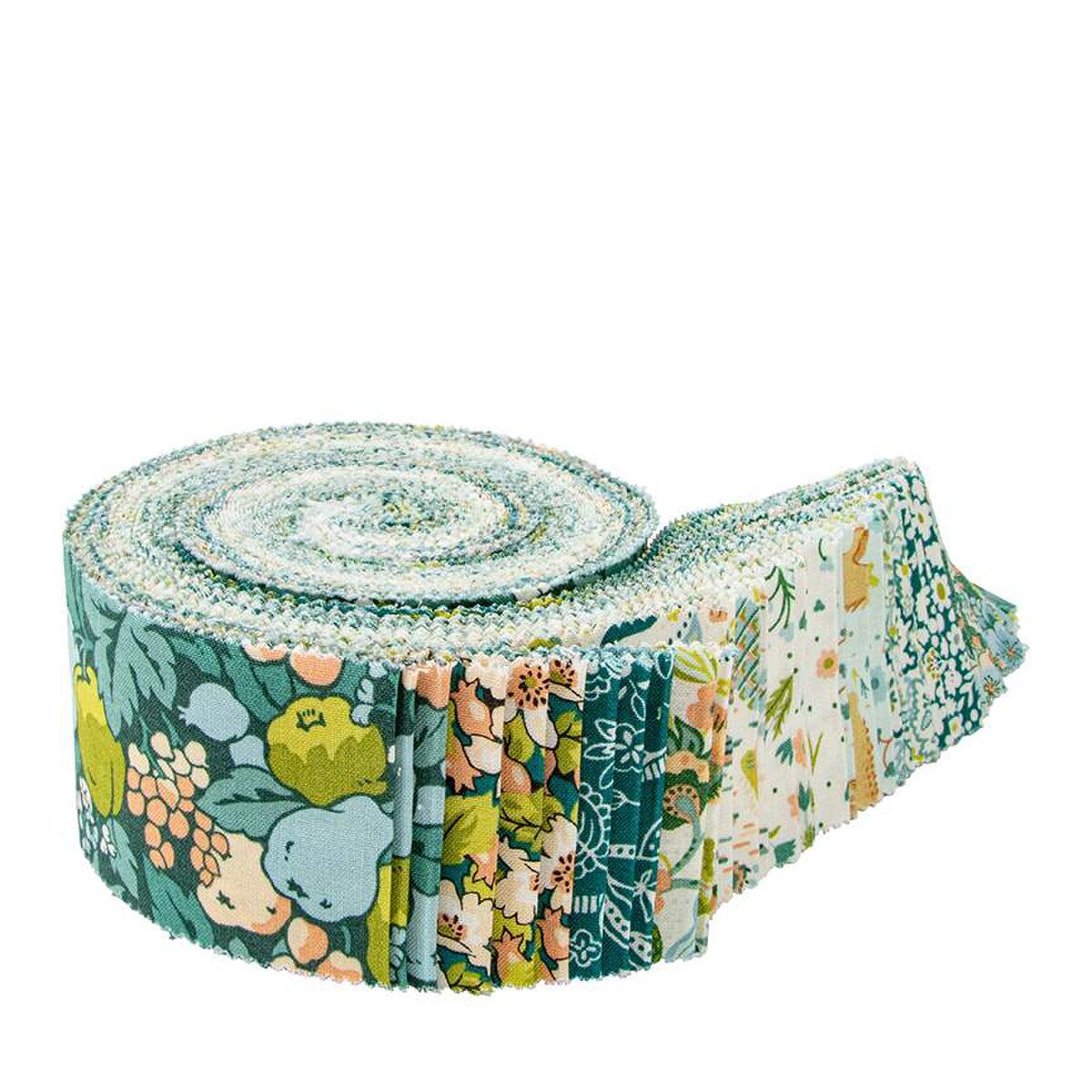 Liberty Tree of Life Canopy Greens Rolie Polie Jelly Roll - Riley Blake Designs