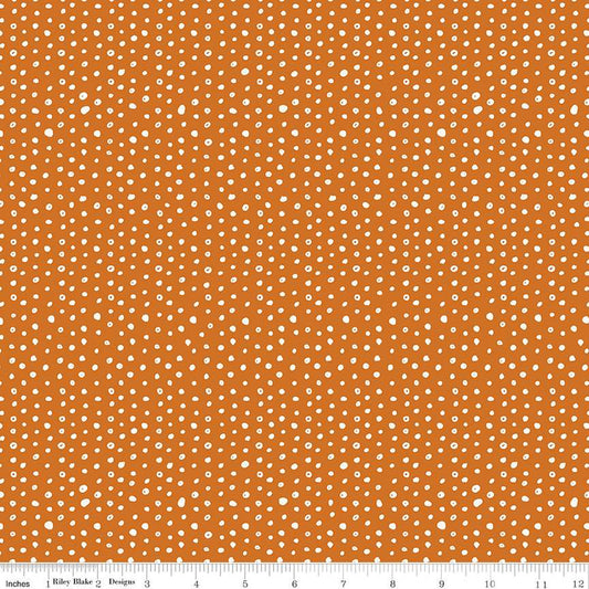 Bad to the Bone Dots Orange - Riley Blake Designs