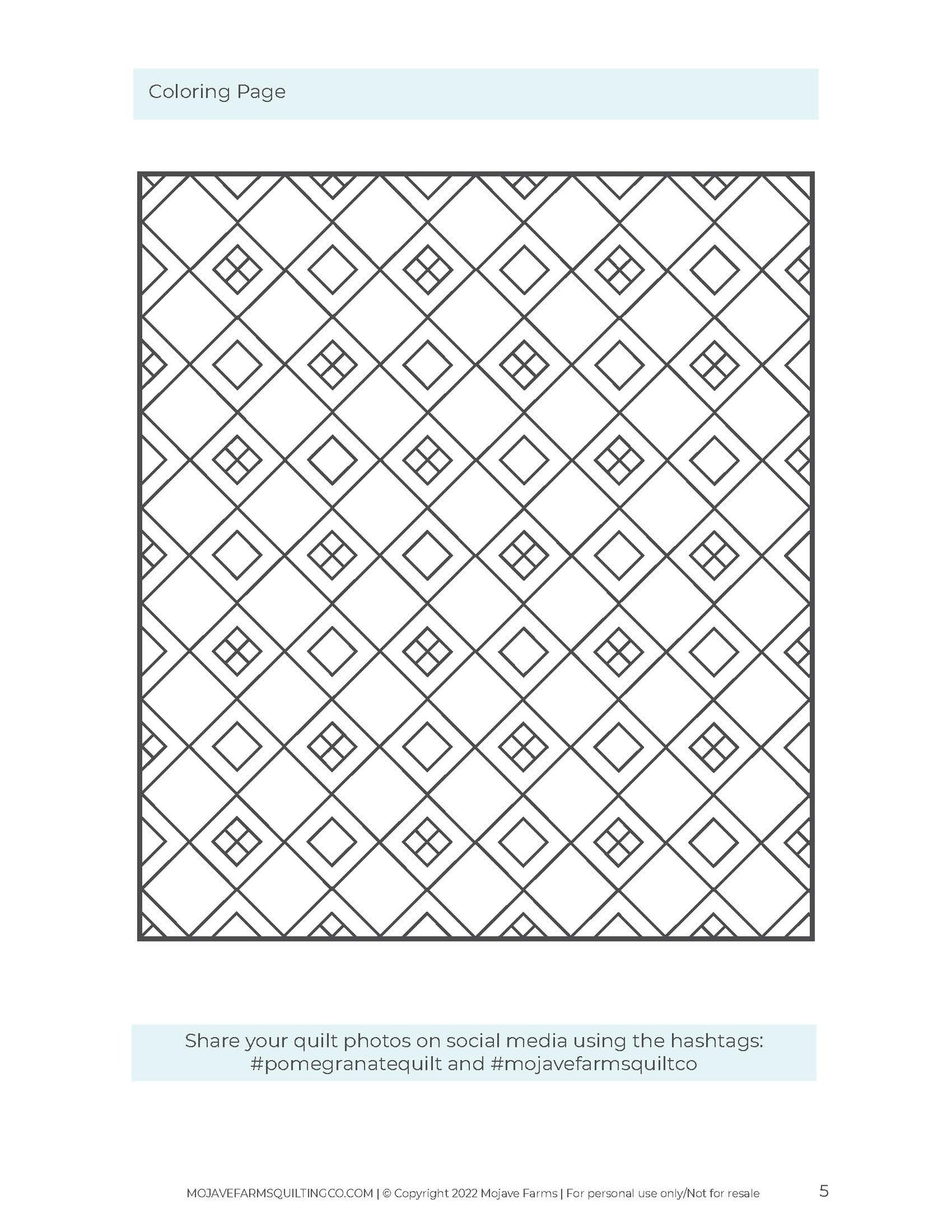 Pomegranate Coloring Page