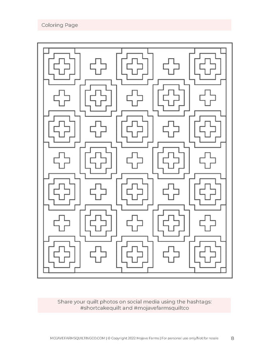 Shortcake Quilt Coloring Page