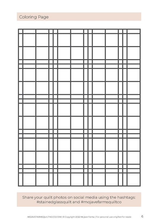 Stained Glass Coloring Page