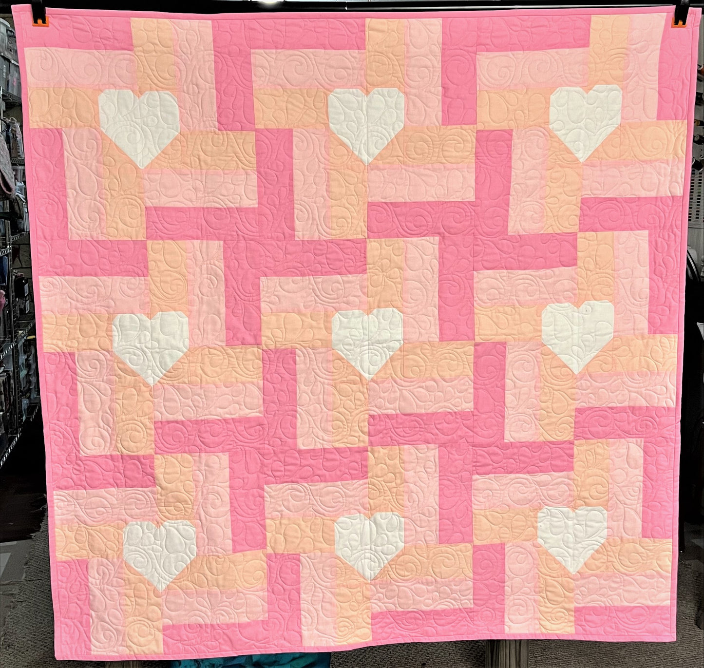 Windmill Hearts Quilt Pattern - Paper
