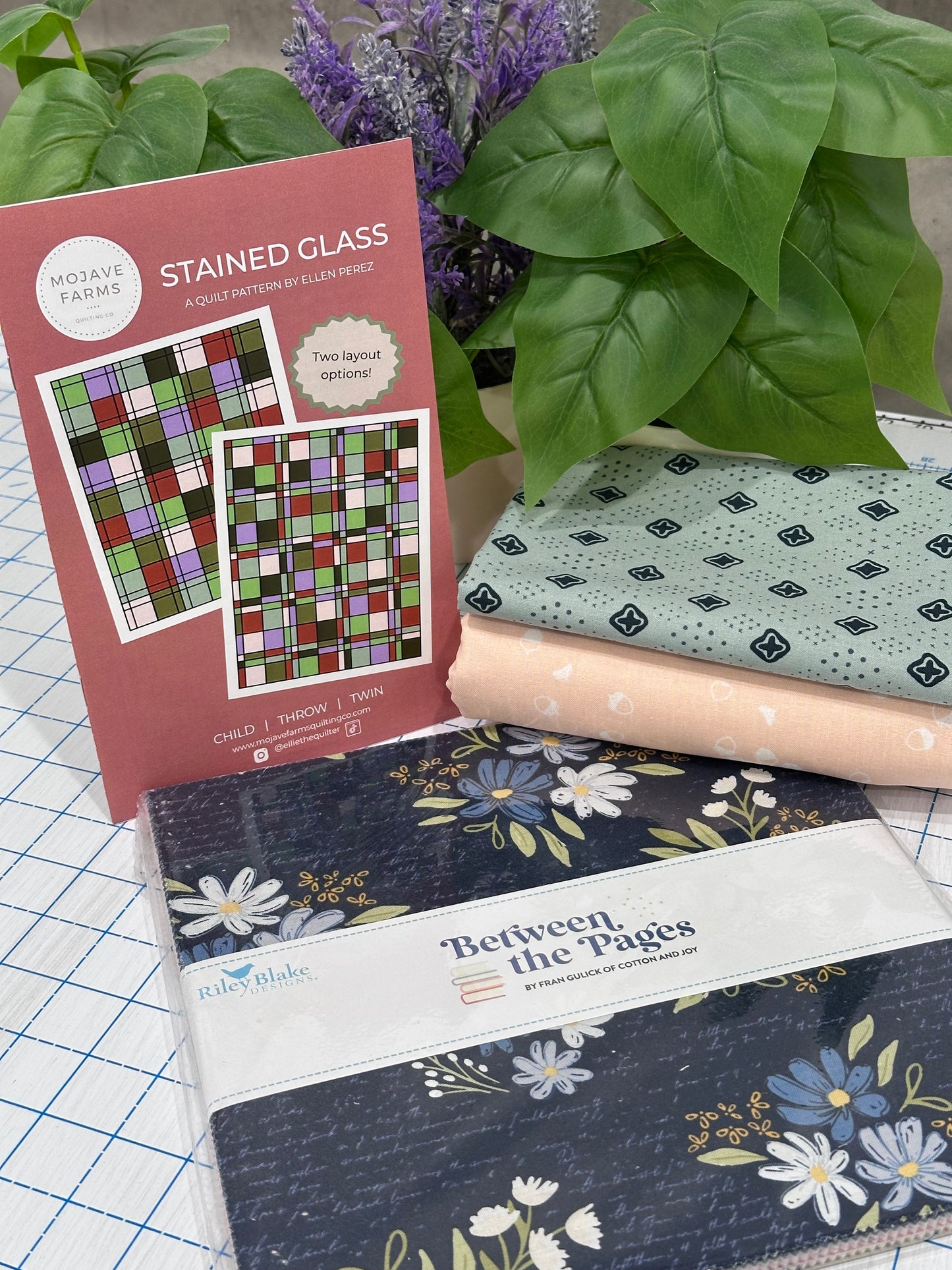 Stained Glass Quilt Kit - Between the Pages