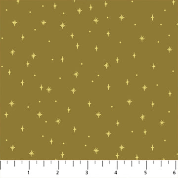 Olive Stars - Figo Fabrics