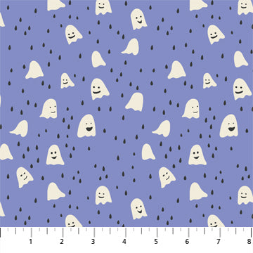 Ghosts Blue - Figo Fabrics