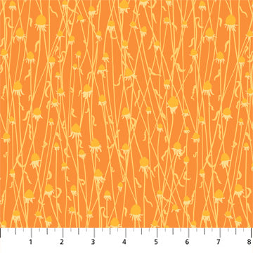 Dry Flowers Orange - Figo Fabrics