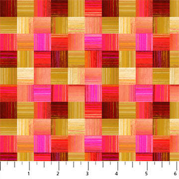 Gingham Orange Multi - Figo Fabrics