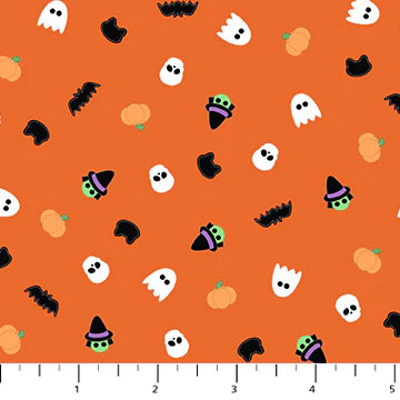 Sprinkles Orange - Northcott Fabrics