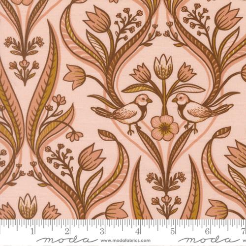 Medallion Birds Damask Petal - Moda
