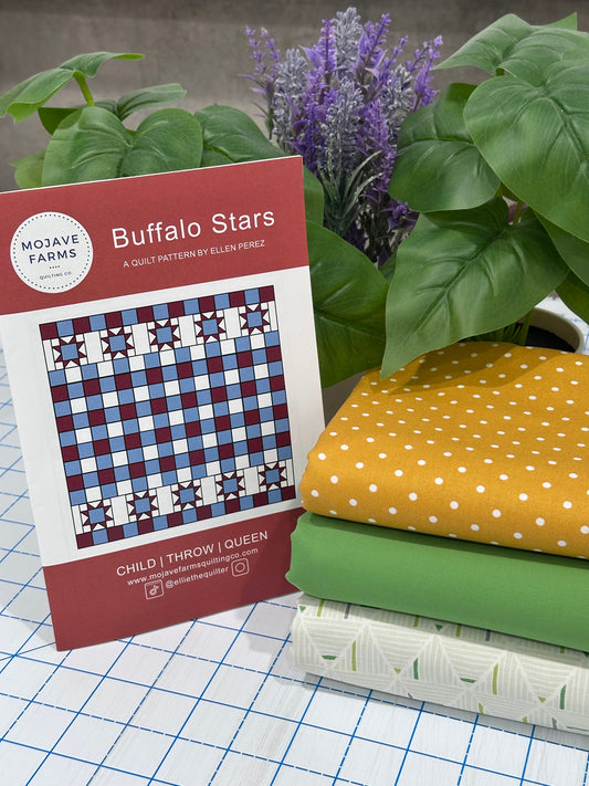 Buffalo Stars Quilt Kit - Mellow Yellow