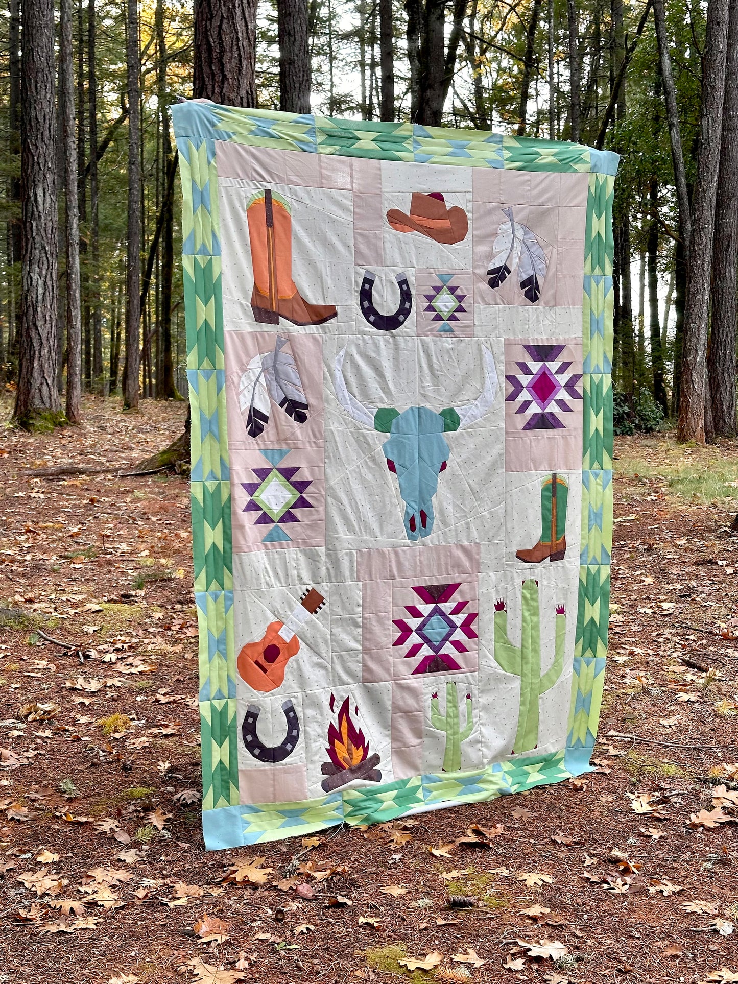 Stitchin' in the Southwest Quilt Kit - Colorway #2