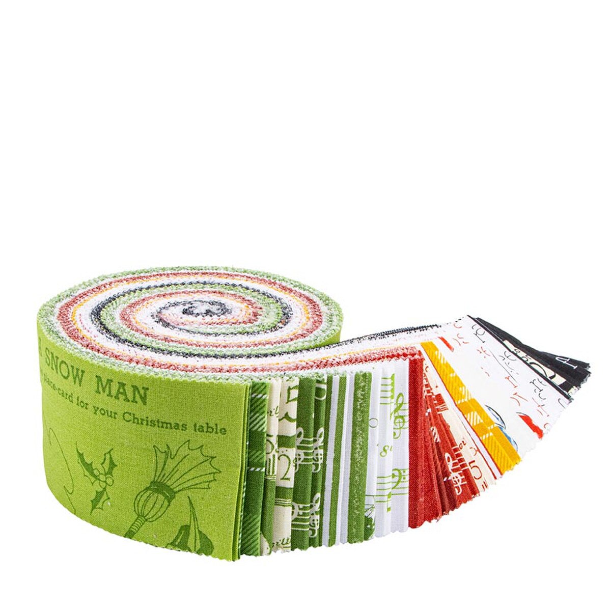 Classic Christmas Rolie Polie Jelly Roll - Riley Blake Designs