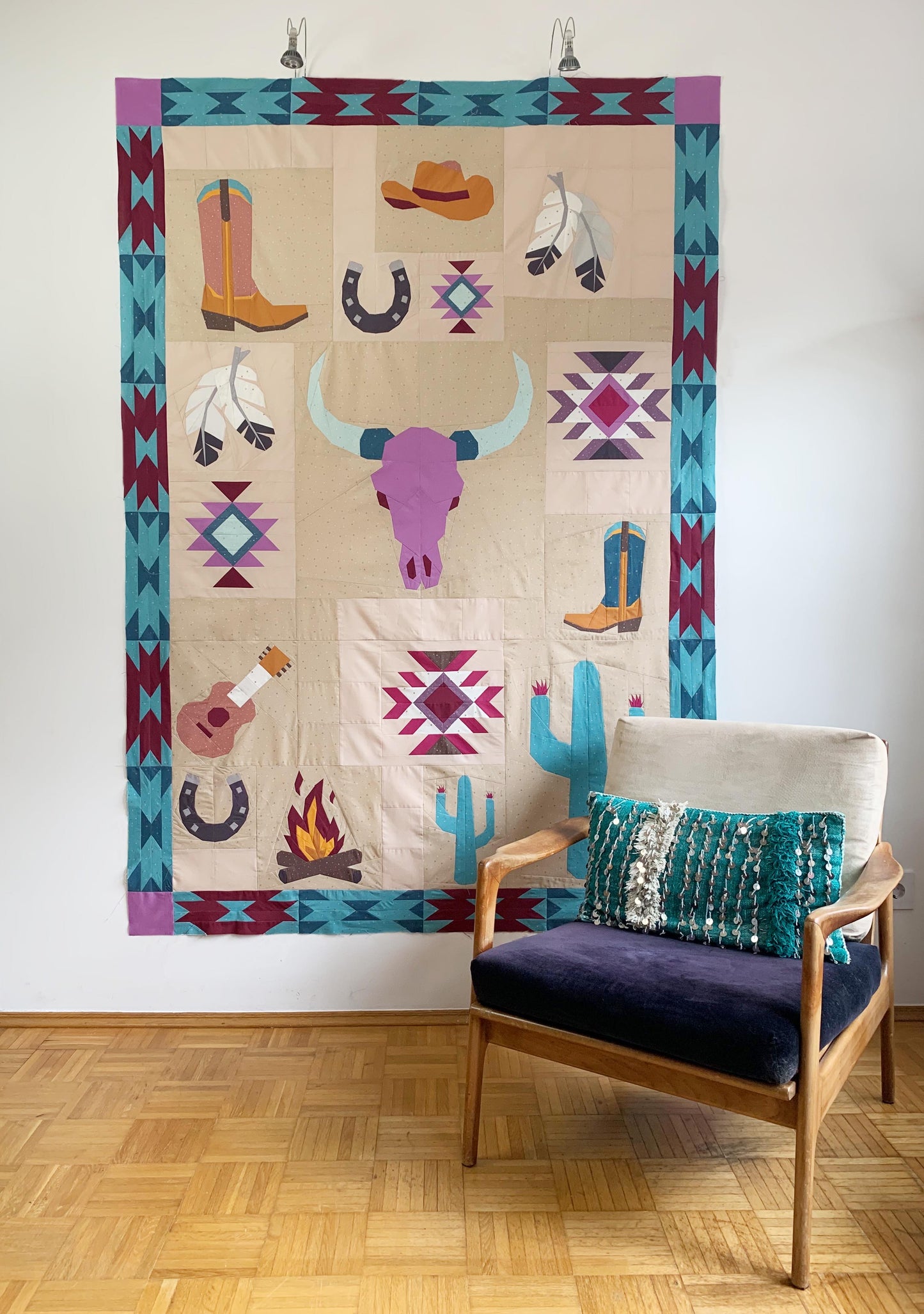 Stitchin' in the Southwest Quilt Kit - Colorway #1