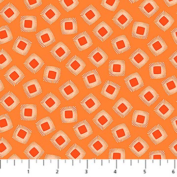 Tiles Orange - Northcott Fabrics