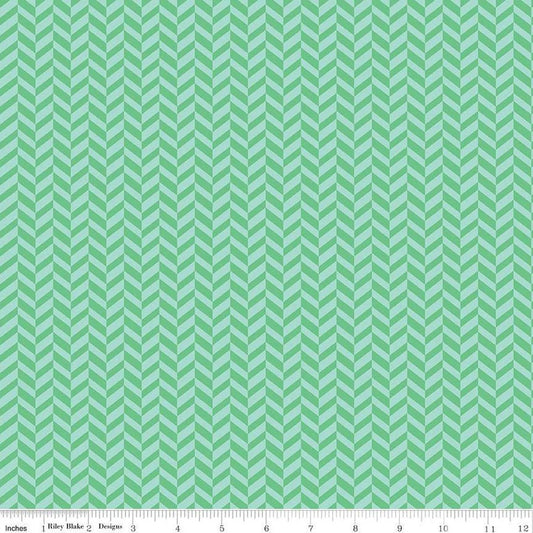 Herringbone Spearmint - Riley Blake Designs