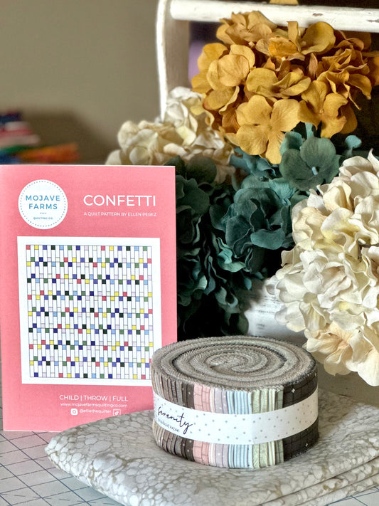 Confetti Quilt Kit - Serenity Gray
