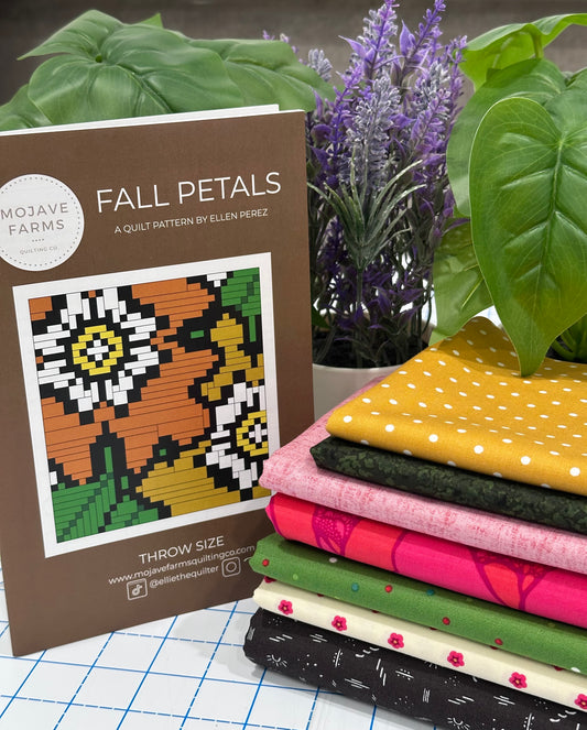 Fall Petals Quilt Kit - Pink Floral